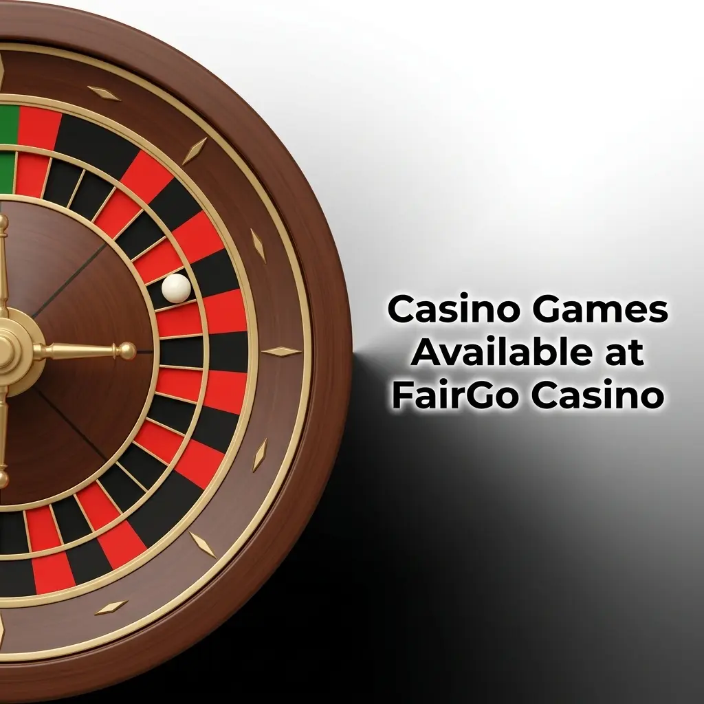 Casino games lobby at FairGo Casino showing pokies and table games