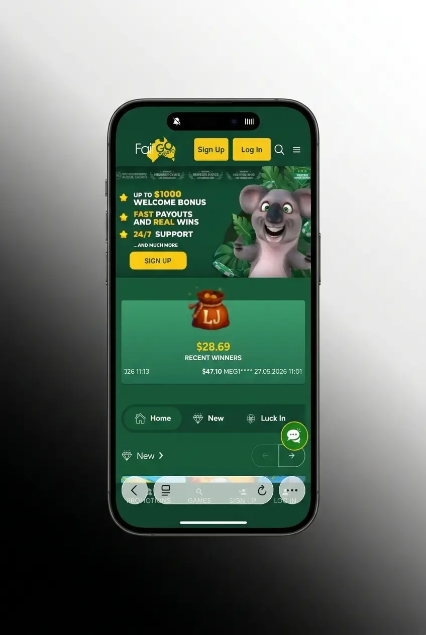 FairGo Casino Progressive Web App on iOS
