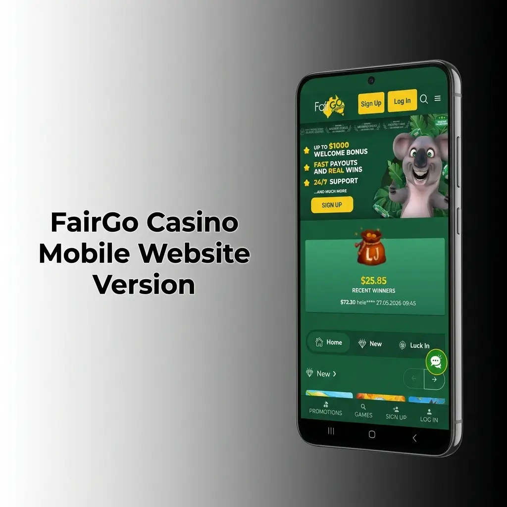 FairGo Casino mobile website on smartphone and tablet