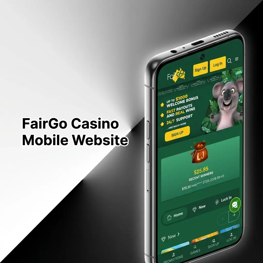 FairGo Casino mobile website on smartphone browser