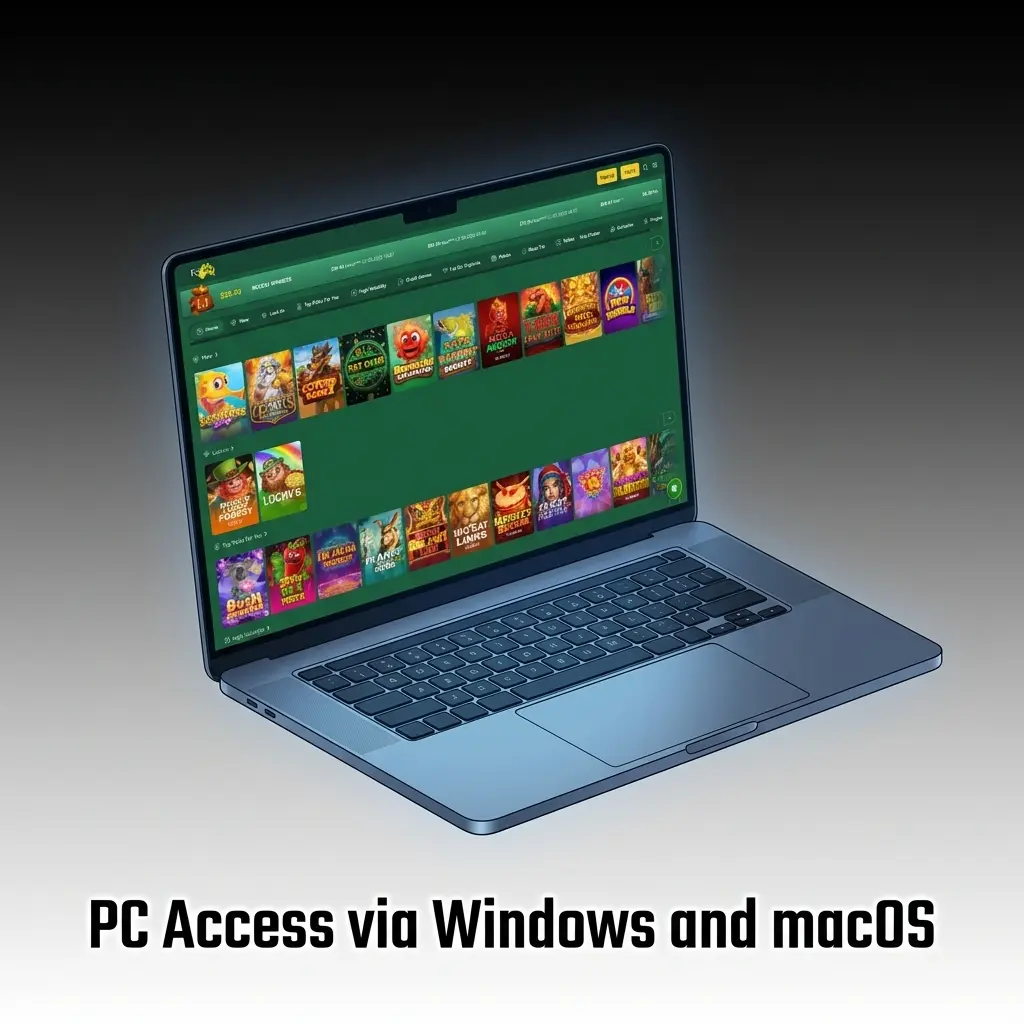 FairGo Casino browser access on Windows and macOS PC
