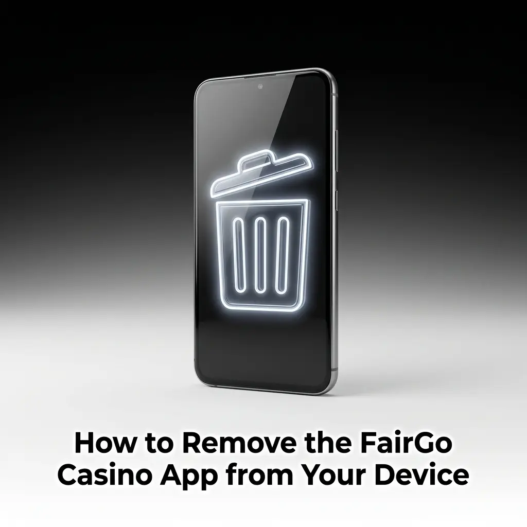 Uninstalling the FairGo Casino app from a mobile device