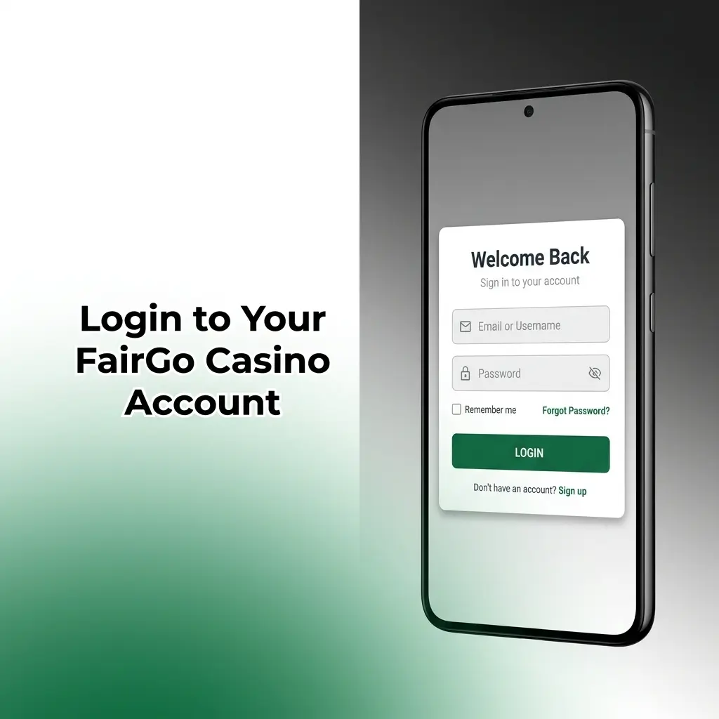 FairGo Casino login process on a device