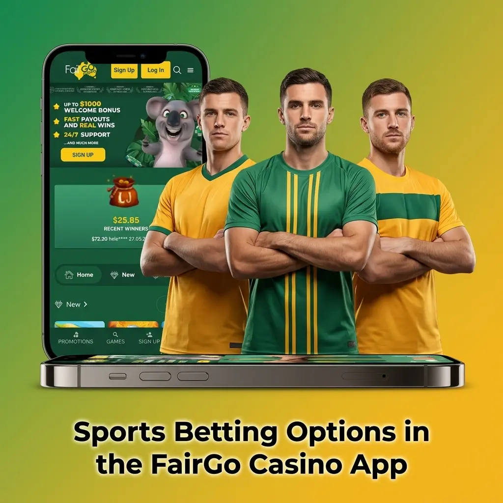 Sports betting options available in the FairGo Casino app