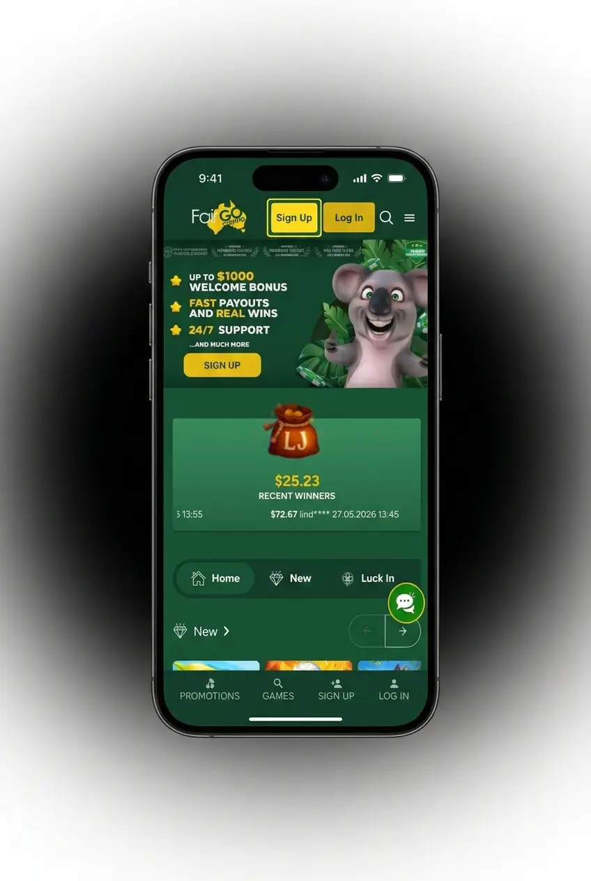 FairGo Casino registration and first deposit steps